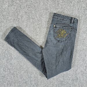 Retro Y2K Ecko‎ Red Denim Jeans Dark Wash Black Women's Tag 9/10 Actual 31x30